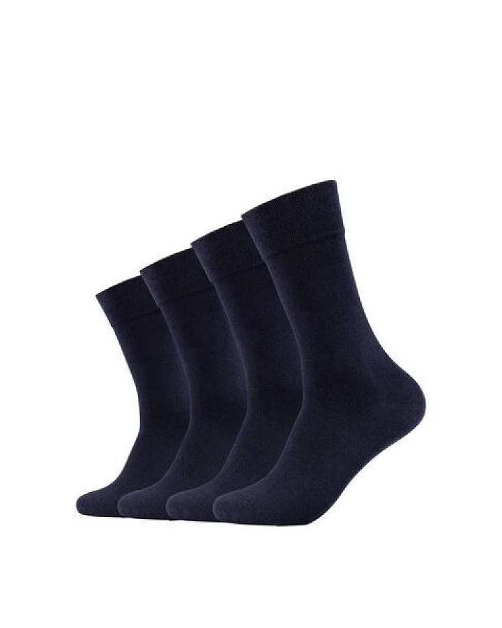 camano 4 Paar Premium Socken ohne Gummidruck Biobaumwolle