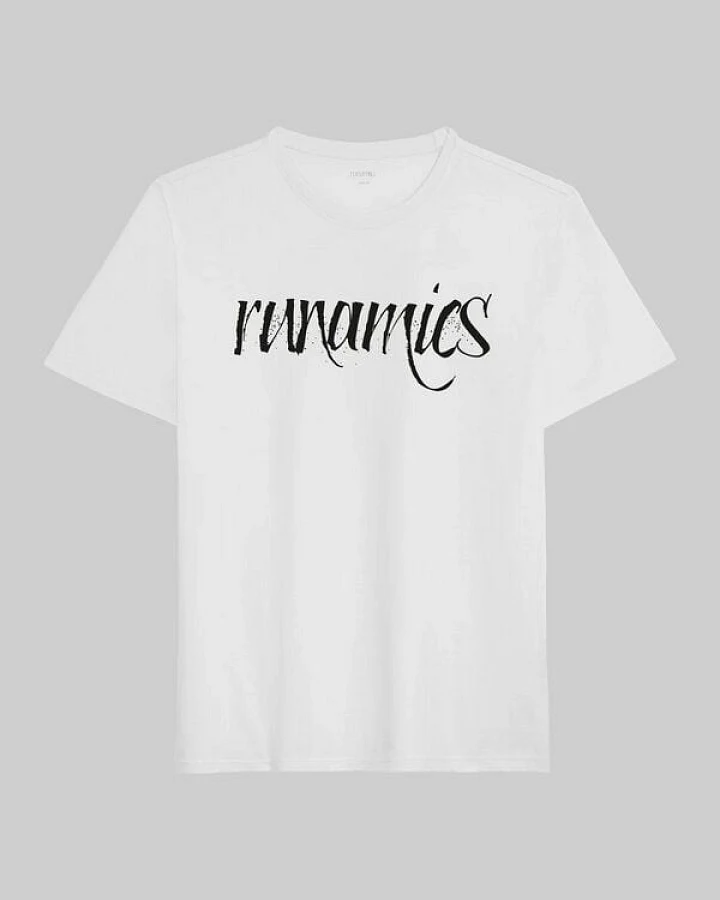 runamics Calligraphy T-Shirt, regenerative Baumwolle, unisex