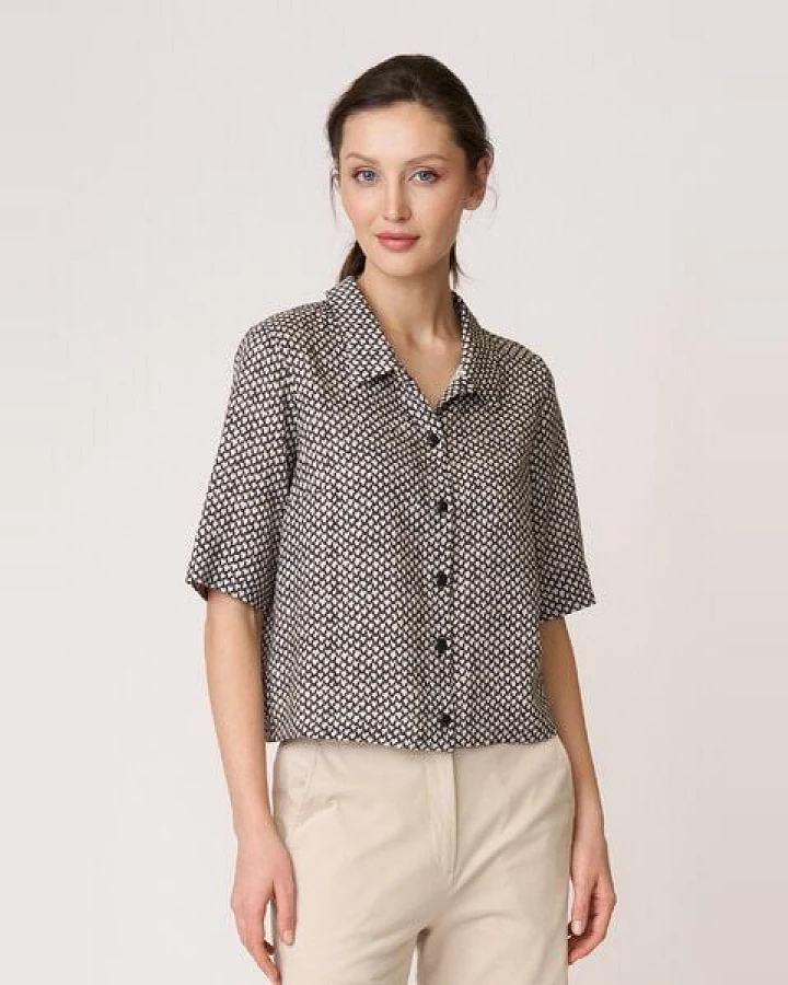 LANA Organic Luftige Damenbluse aus Viskose, Modell Alexia