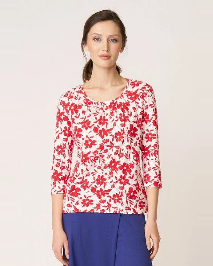 LANA Organic Blusenshirt aus Bio Baumwolle, Modell Delia