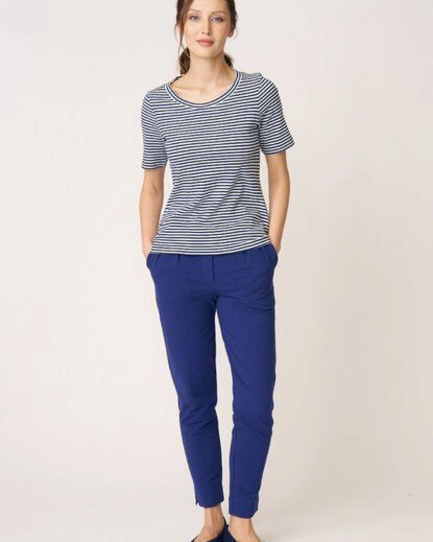 LANA Organic Ringelshirt aus Bio Baumwolle, Modell Ada – Ansicht 2