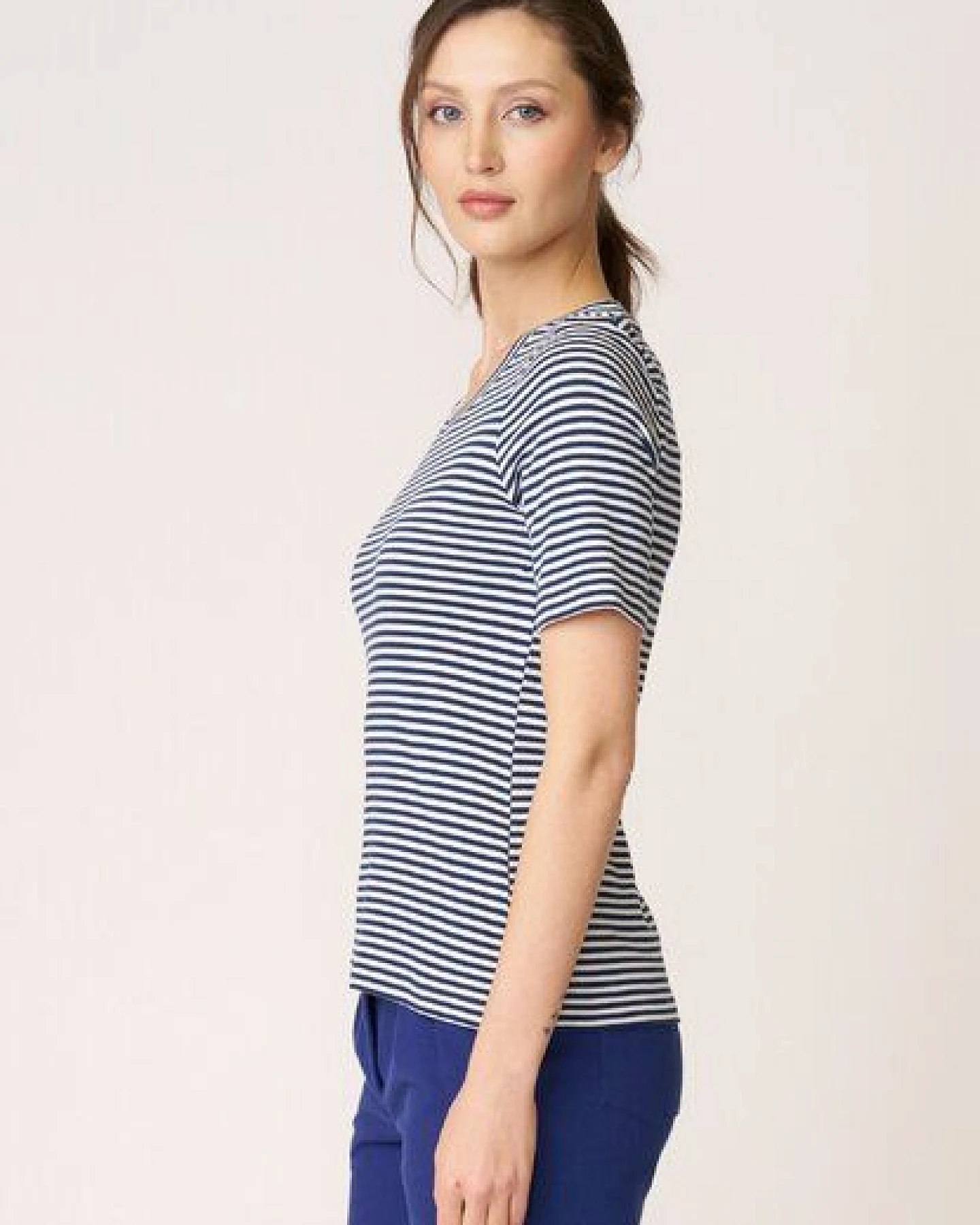 LANA Organic Ringelshirt aus Bio Baumwolle, Modell Ada – Ansicht 3