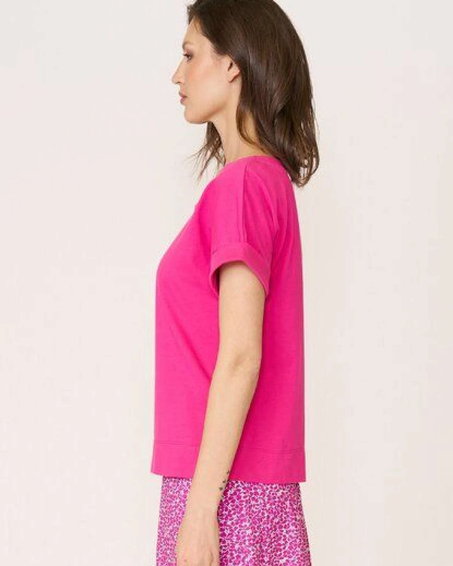 LANA Organic Basic Shirt aus Bio Baumwolle, Modell Sarah – Ansicht 3