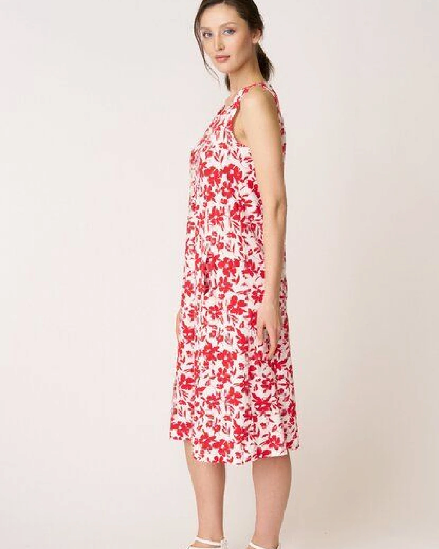 LANA Organic Sommerkleid mit Blumen, Modell Daphne – Ansicht 4