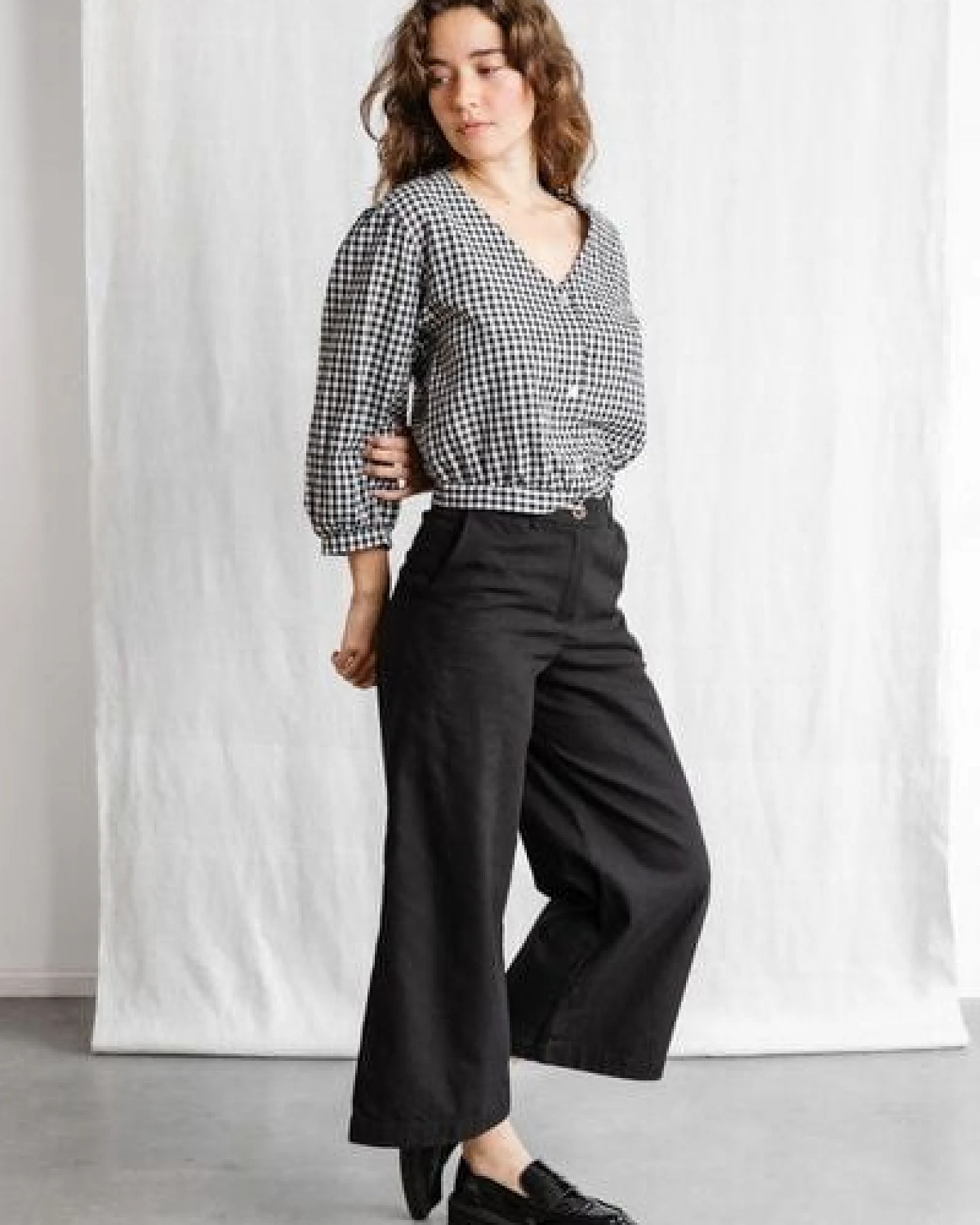 Jyoti - Fair Works Bio-Baumwoll Culotte Hemani – Ansicht 3