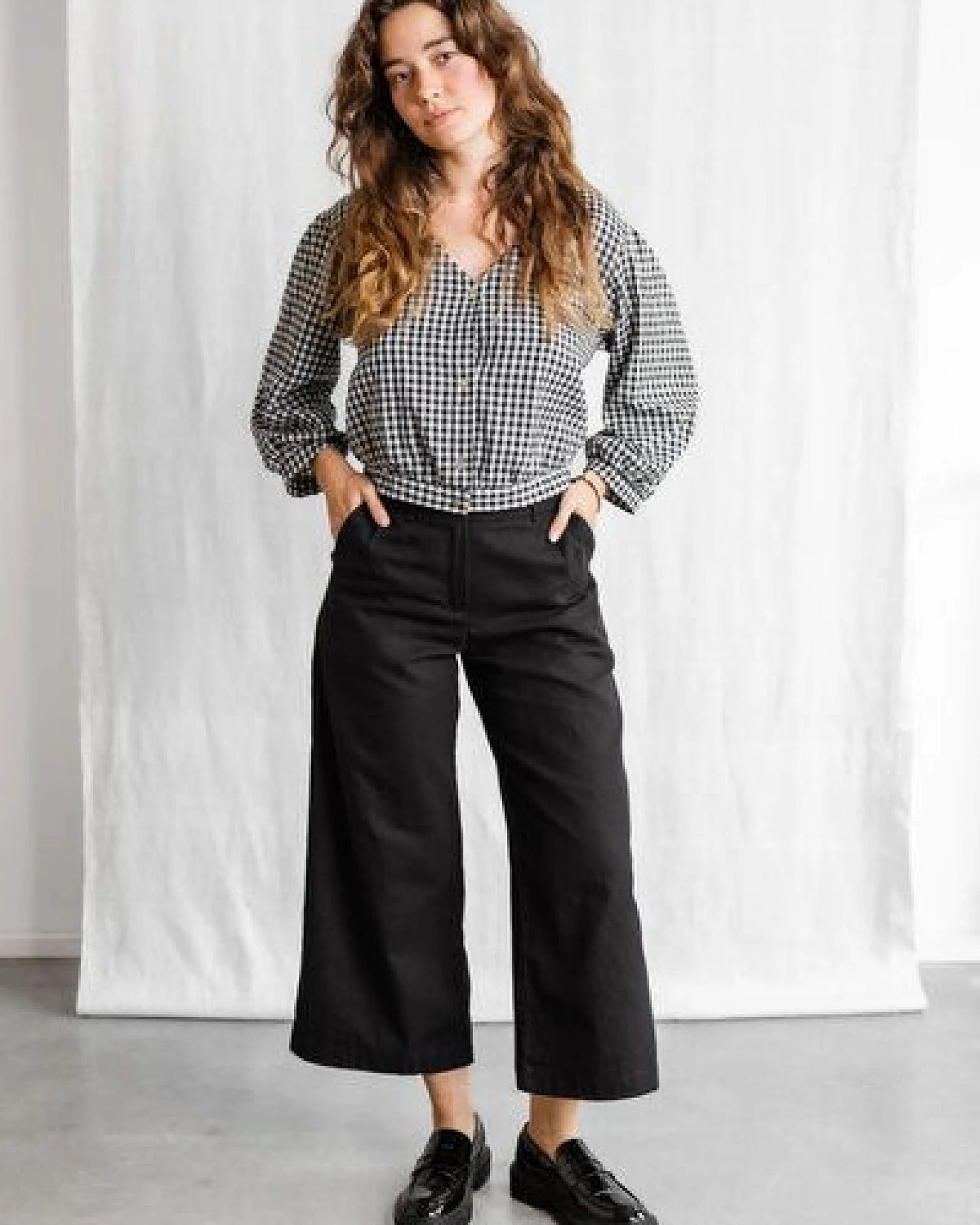 Jyoti - Fair Works Bio-Baumwoll Culotte Hemani – Ansicht 2
