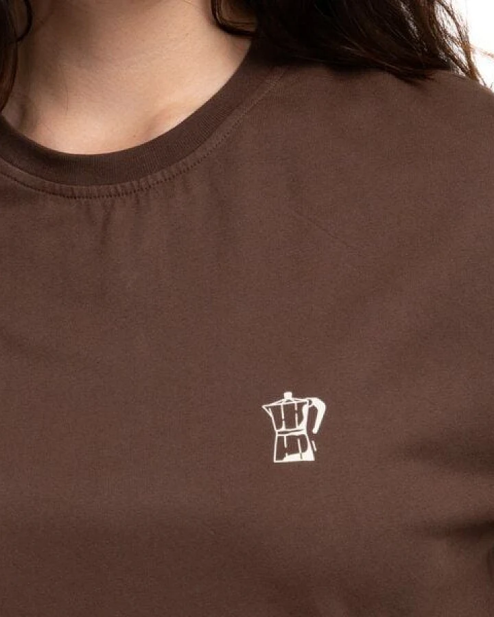Natural Vibes T-Shirt Coffee Bio GOTS