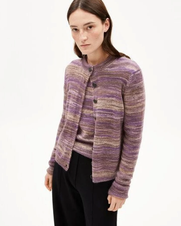 ARMEDANGELS AMILDAA STAMPATO Damen Strickjacke aus Mohair-Woll Mix