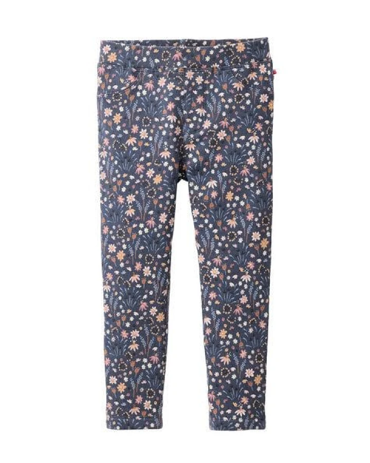 People Wear Organic Treggings, blau bedruckt, Bio-Baumwolle