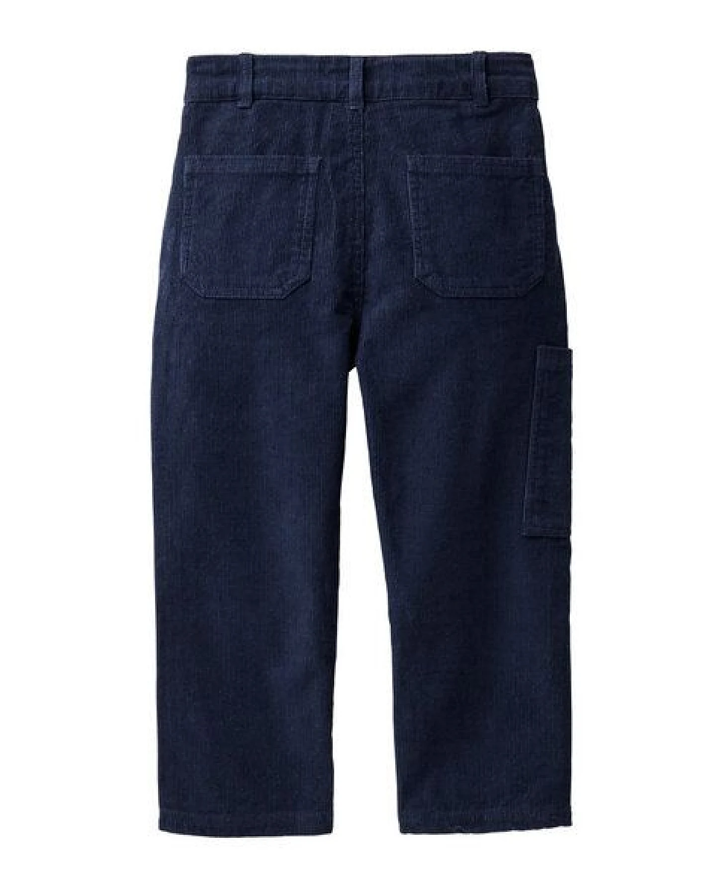 People Wear Organic Kord Hose, blau und braun, uni, Bio-Baumwolle – Ansicht 2