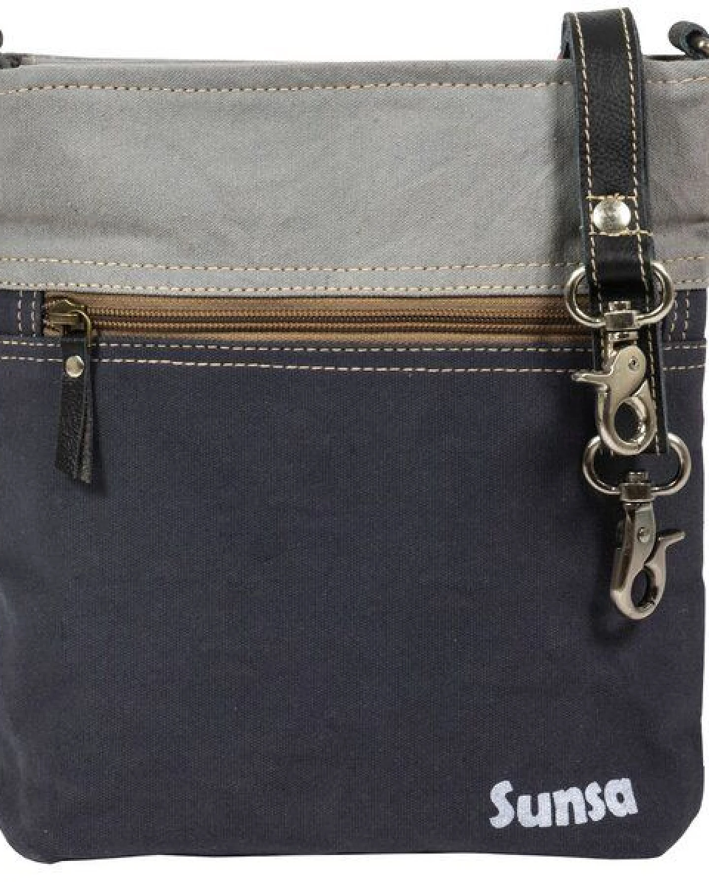 Sunsa Maritim Umhängetasche. Blaue Crossover Tasche. Schultertasche – Ansicht 3