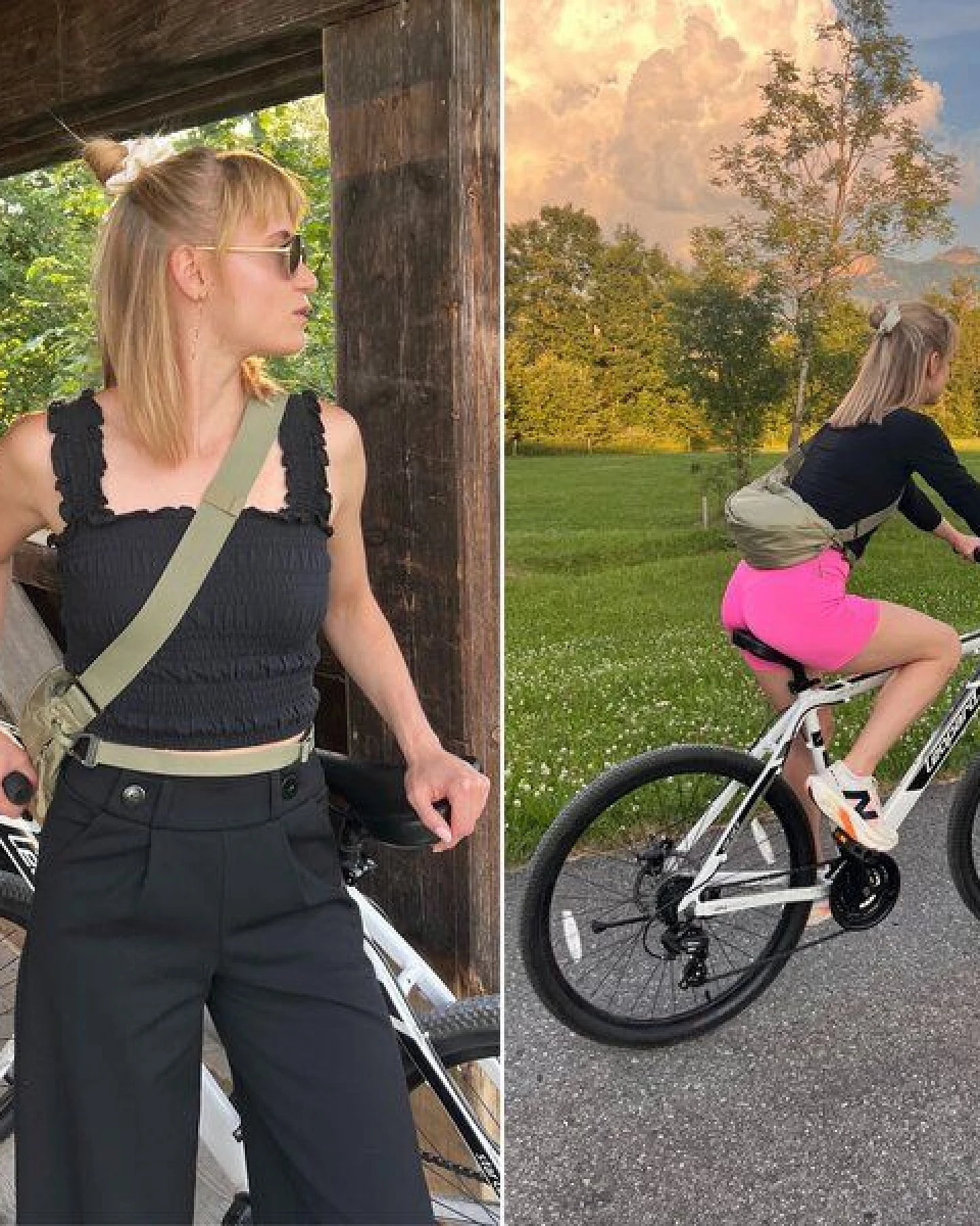 FUCHS & REBELL - BELA Bike Moon Bag – Fester Halt beim Fahren durch 3-Punkt-Gurt – Ansicht 3