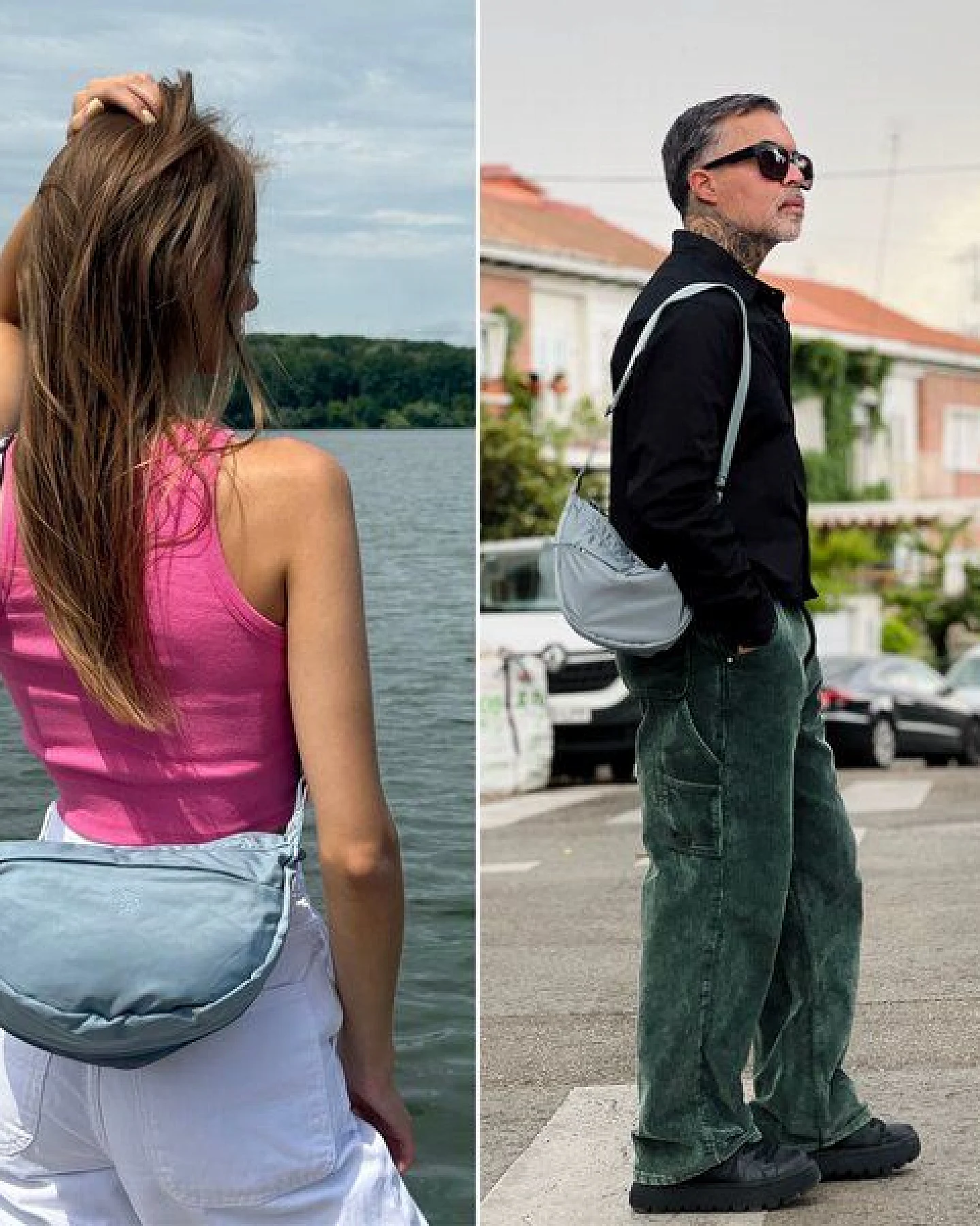 FUCHS & REBELL - BELA Bike Moon Bag – Fester Halt beim Fahren durch 3-Punkt-Gurt – Ansicht 2