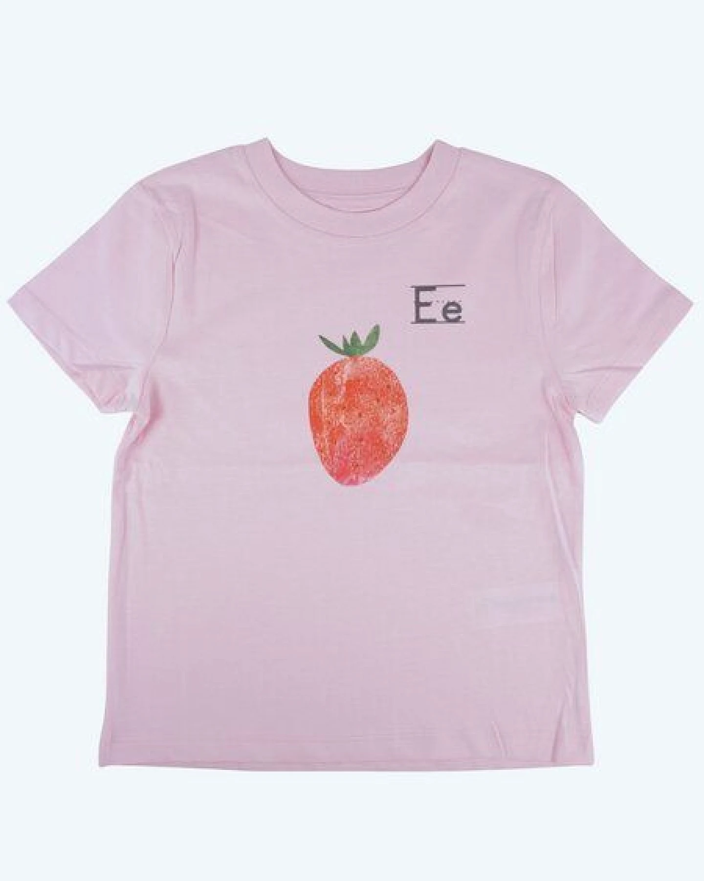 MELAdi Kinder Shirt aus Biobaumwolle - Erdbeere auf Pink – Ansicht 2