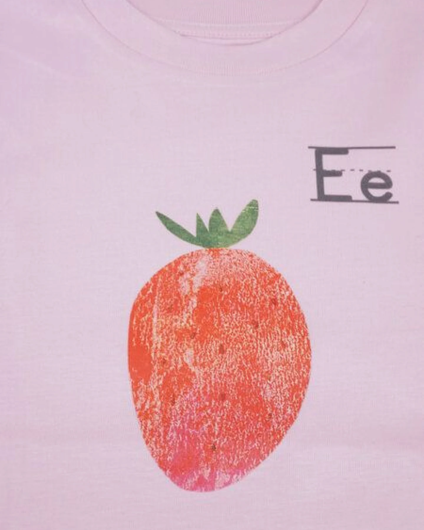 MELAdi Kinder Shirt aus Biobaumwolle - Erdbeere auf Pink – Ansicht 3