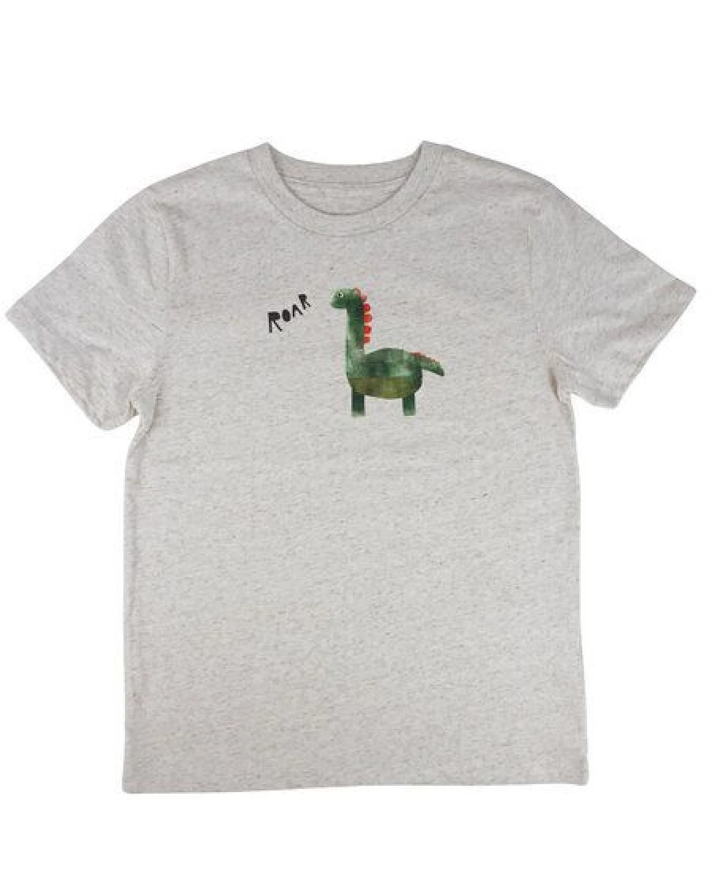 Meladi Kinder Shirt aus Biobaumwolle - Dinosaurier aus Eco Heather – Ansicht 3