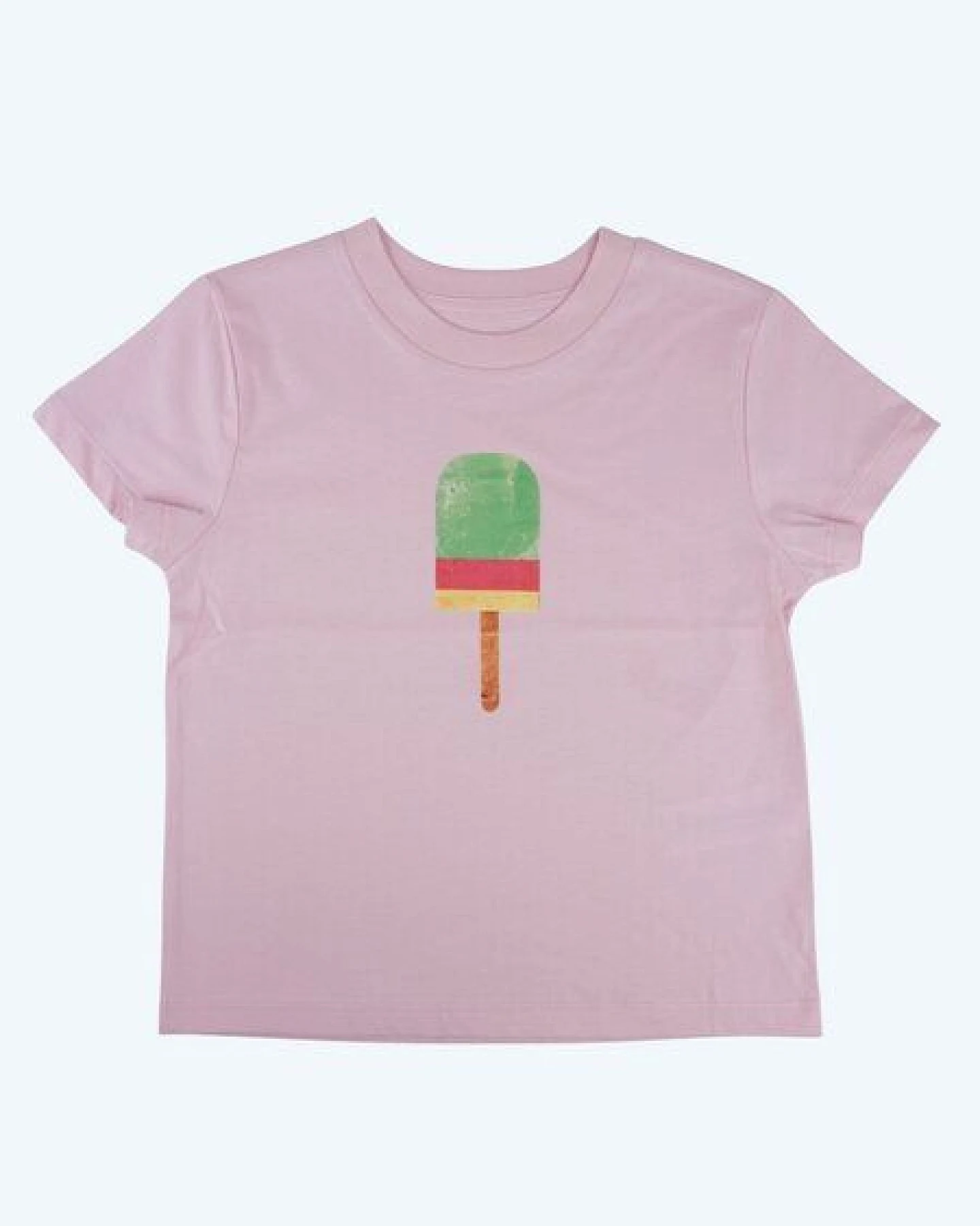 MELAdi Kinder Shirt aus Biobaumwolle - Eis am Stiel auf Pink – Ansicht 3