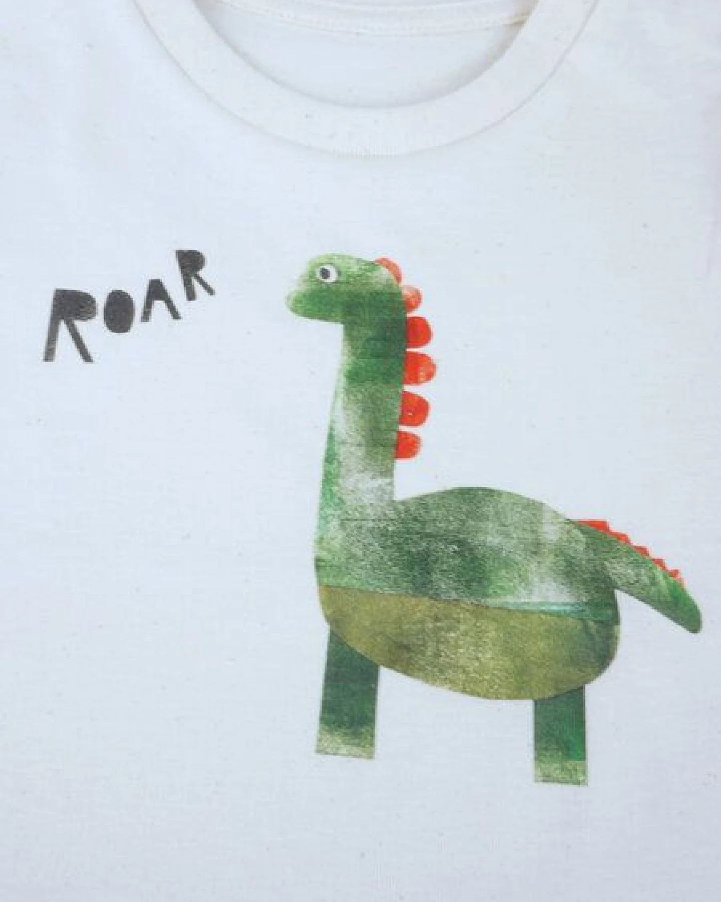 MELAdi Kinder Baby - Shirt aus Biobaumwolle - Dinosaurier auf Natural Raw – Ansicht 3
