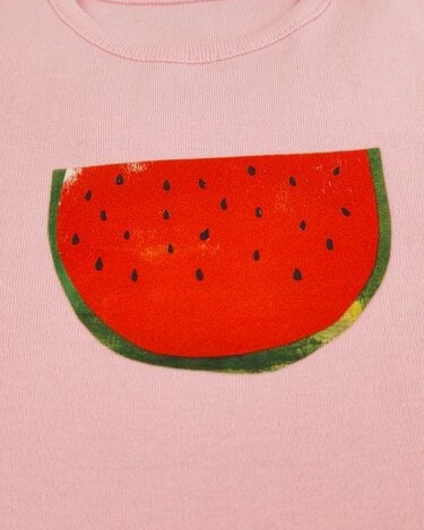 Meladi Kinder Baby-Body aus Biobaumwolle - Melone auf Pink – Ansicht 4