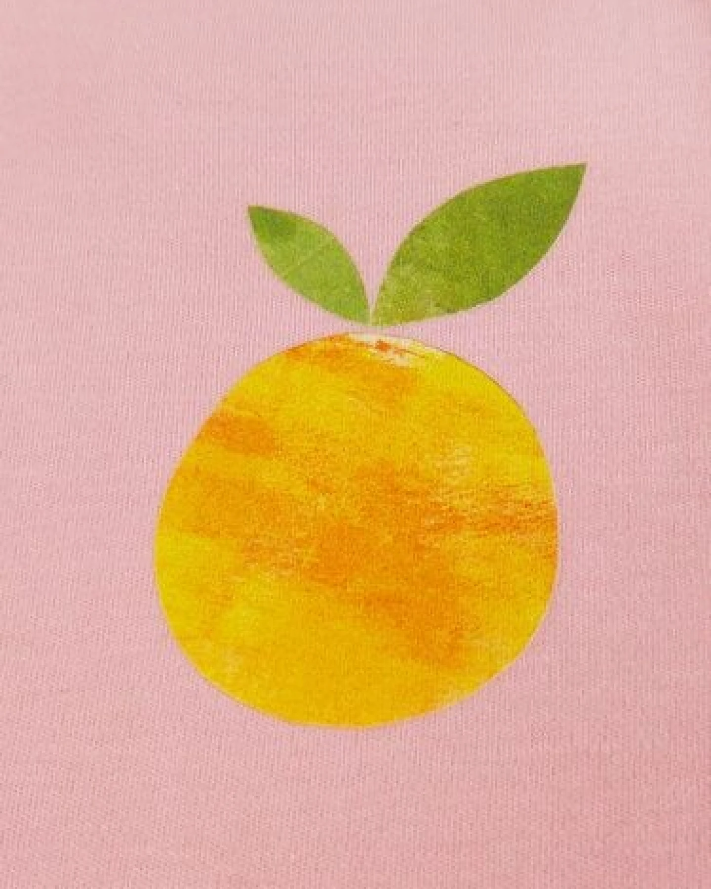 MELAdi Kinder Baby-Body aus Biobaumwolle - Orange auf Pink – Ansicht 4
