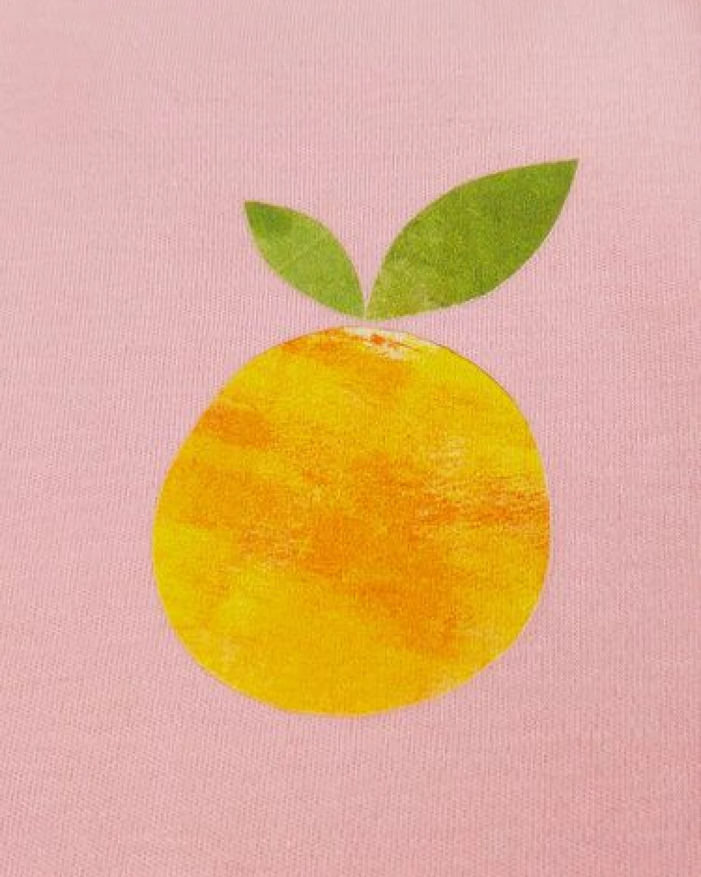 MELAdi Kinder Baby-Body aus Biobaumwolle - Orange auf Pink – Ansicht 4
