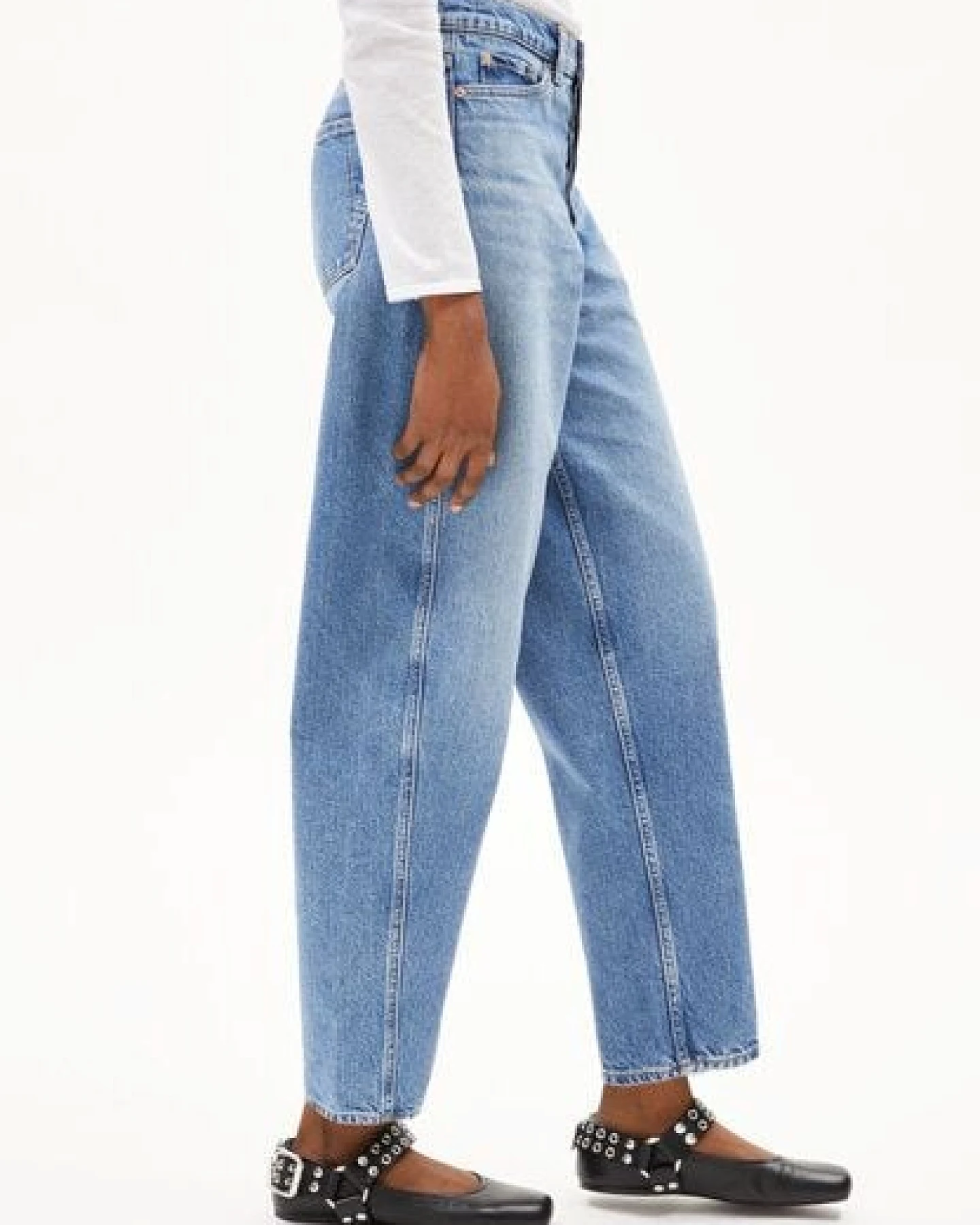 ARMEDANGELS BAARELL Damen Barrel Jeans recycelte Baumwolle – Ansicht 4