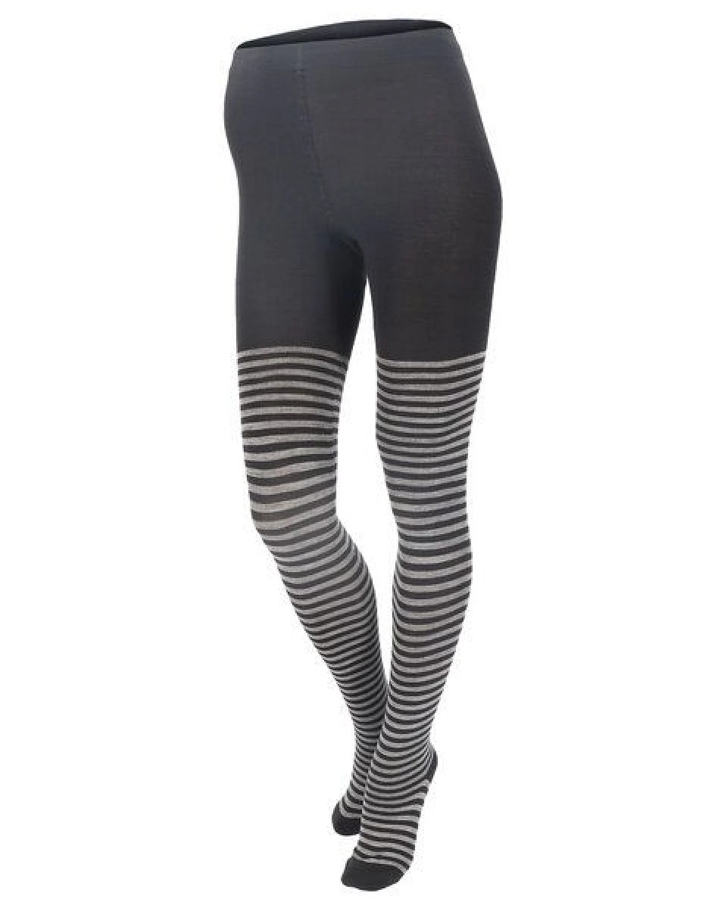 grödo Damen Strumpfhose Ringel kbT Wolle Bio Baumwolle Elasthan – Ansicht 4