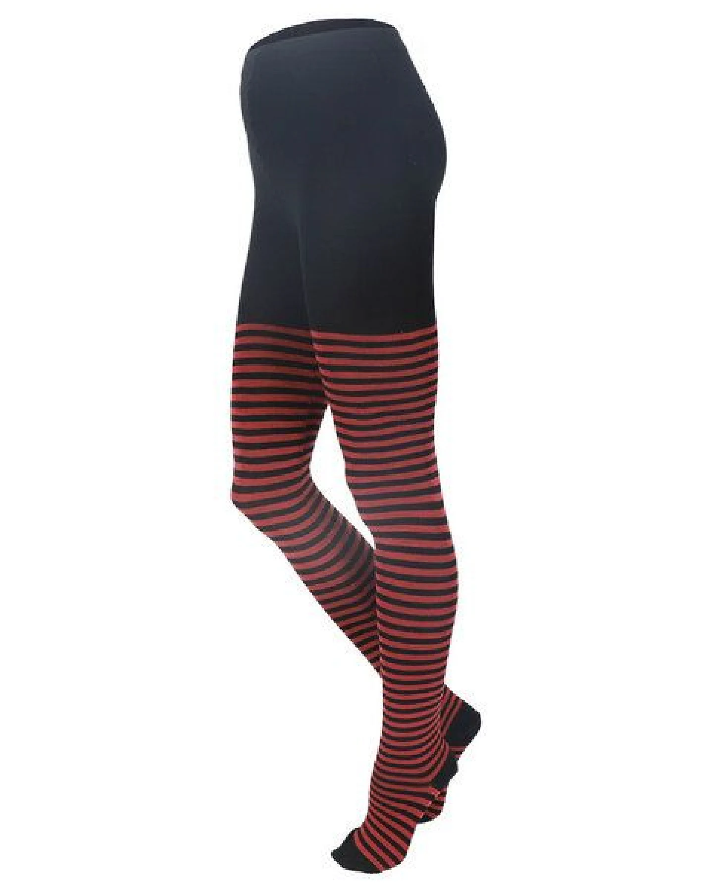 grödo Damen Strumpfhose Ringel kbT Wolle Bio Baumwolle Elasthan – Ansicht 3