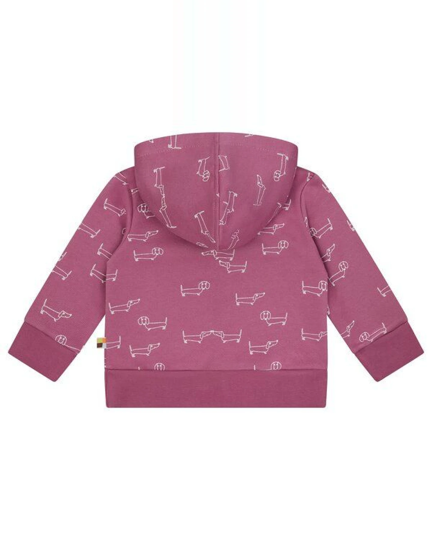 loud + proud Babys & Kinder Sweatjacke mit Kapuze, GOTS-zertifiziert – Ansicht 2