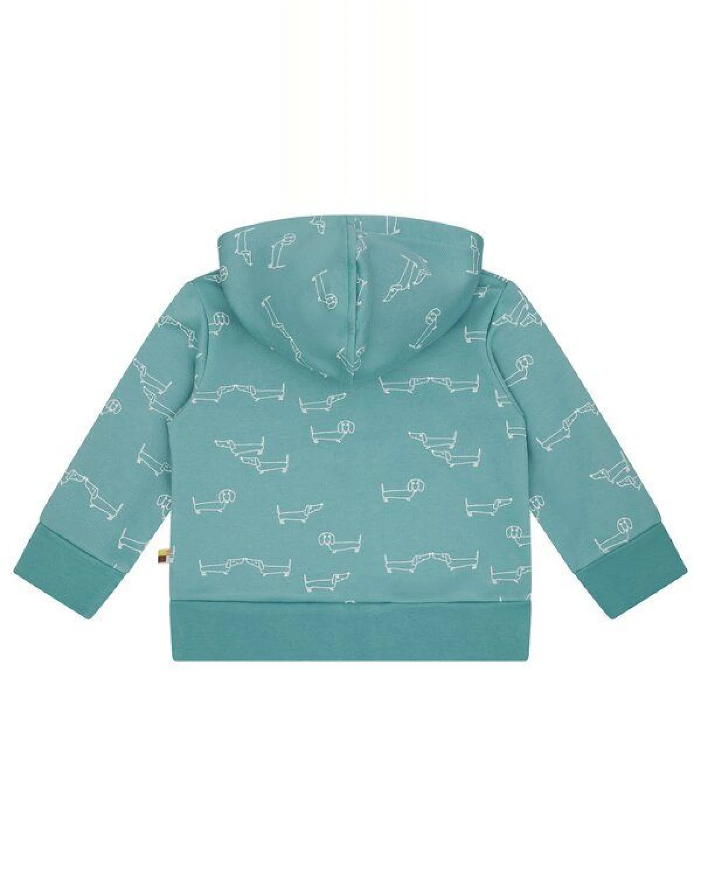 loud + proud Babys & Kinder Sweatjacke mit Kapuze, GOTS-zertifiziert – Ansicht 2