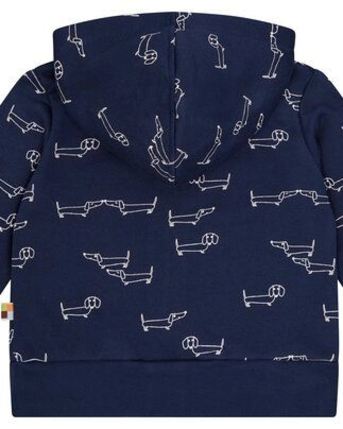 loud + proud Babys & Kinder Sweatjacke mit Kapuze, GOTS-zertifiziert – Ansicht 2