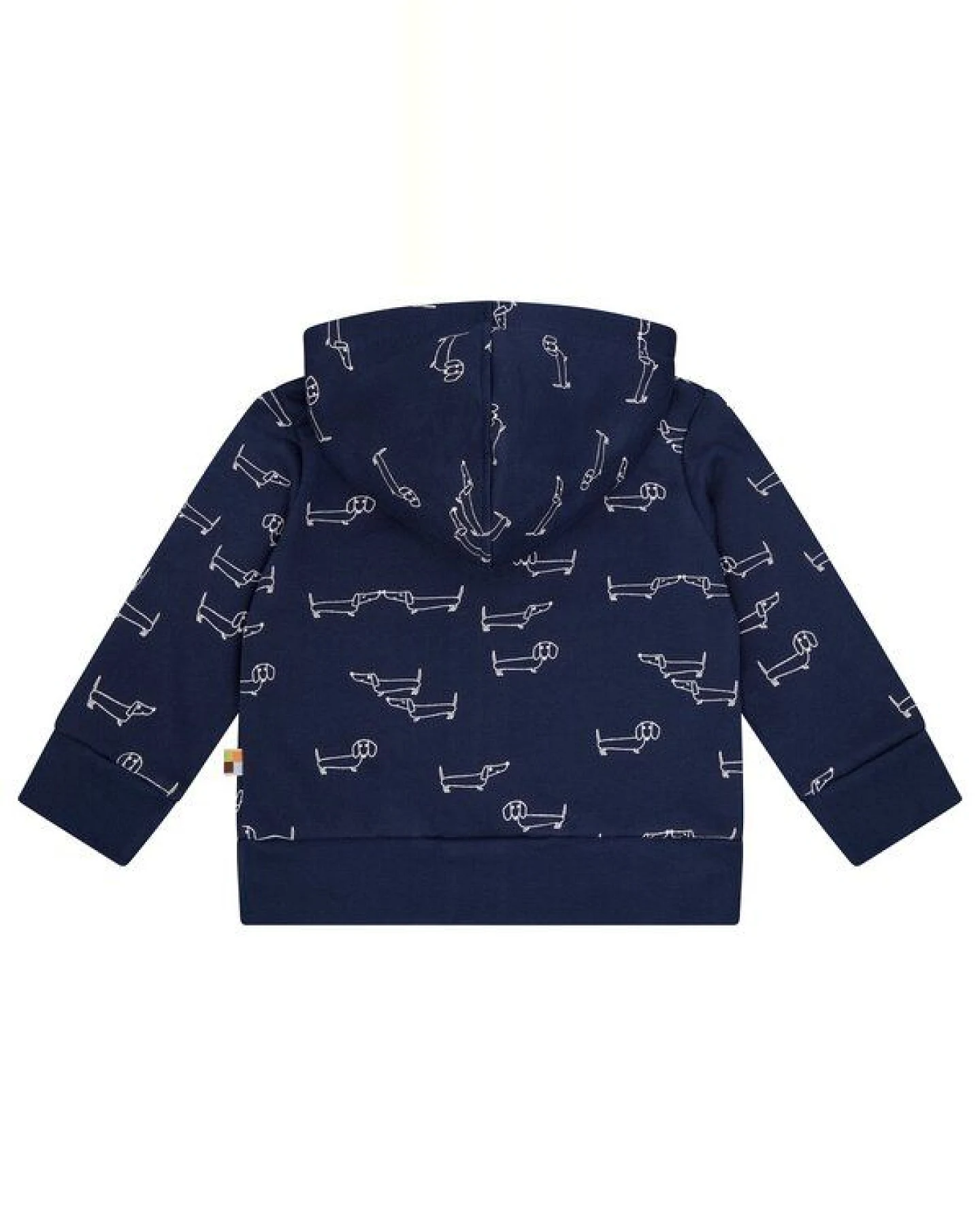 loud + proud Babys & Kinder Sweatjacke mit Kapuze, GOTS-zertifiziert – Ansicht 2