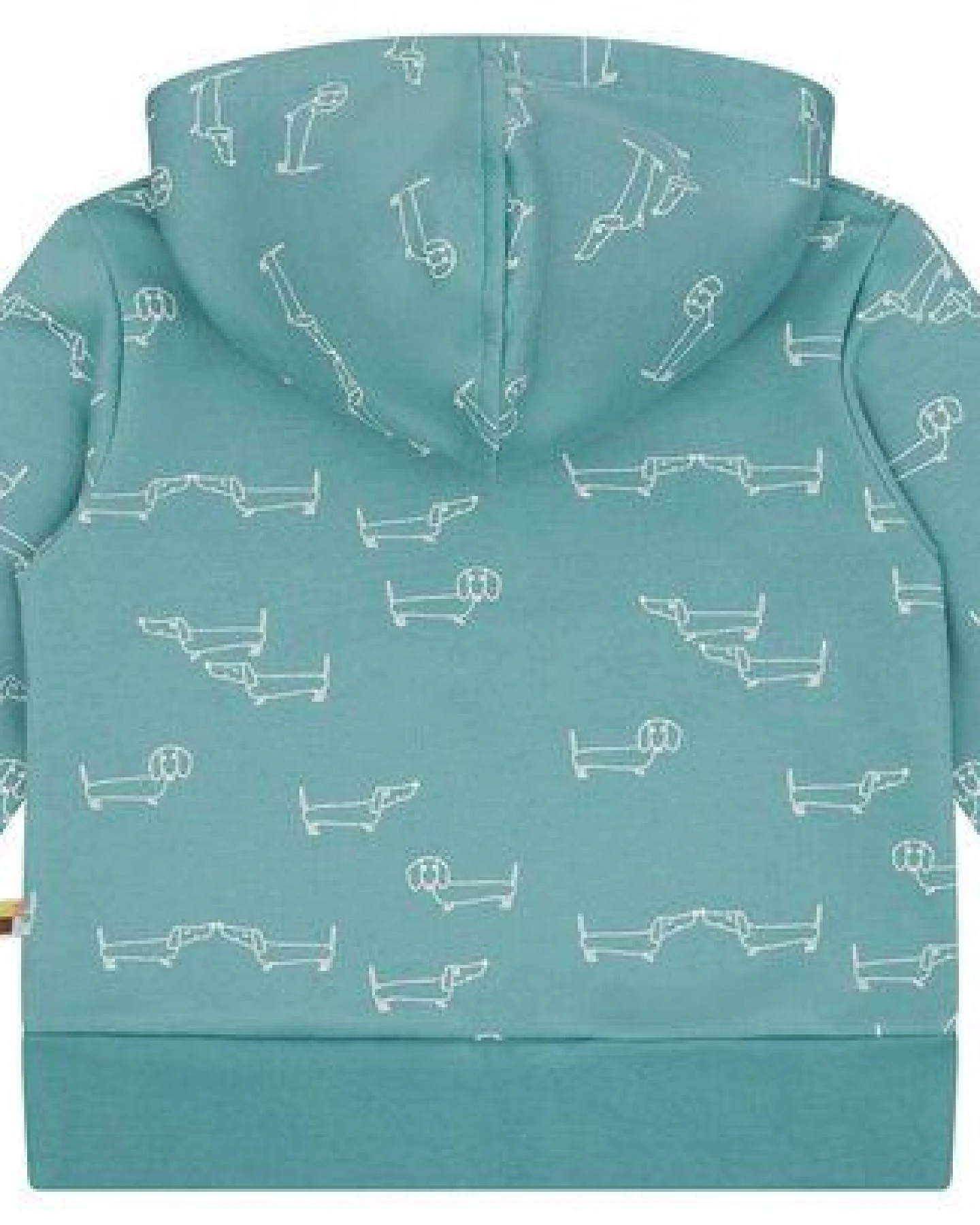 loud + proud Babys & Kinder Sweatjacke mit Kapuze, GOTS-zertifiziert – Ansicht 2