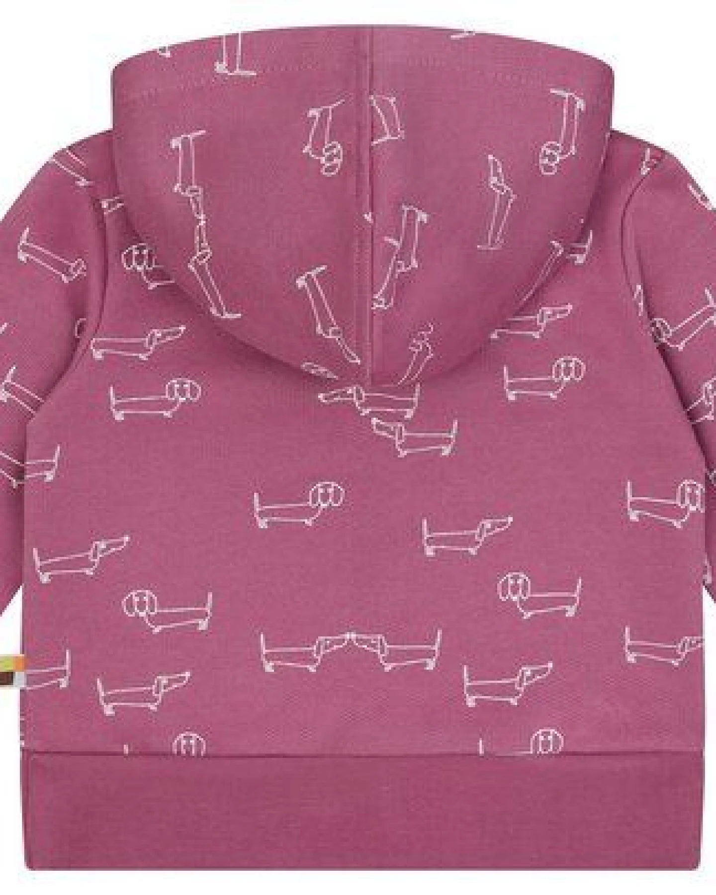 loud + proud Babys & Kinder Sweatjacke mit Kapuze, GOTS-zertifiziert – Ansicht 2