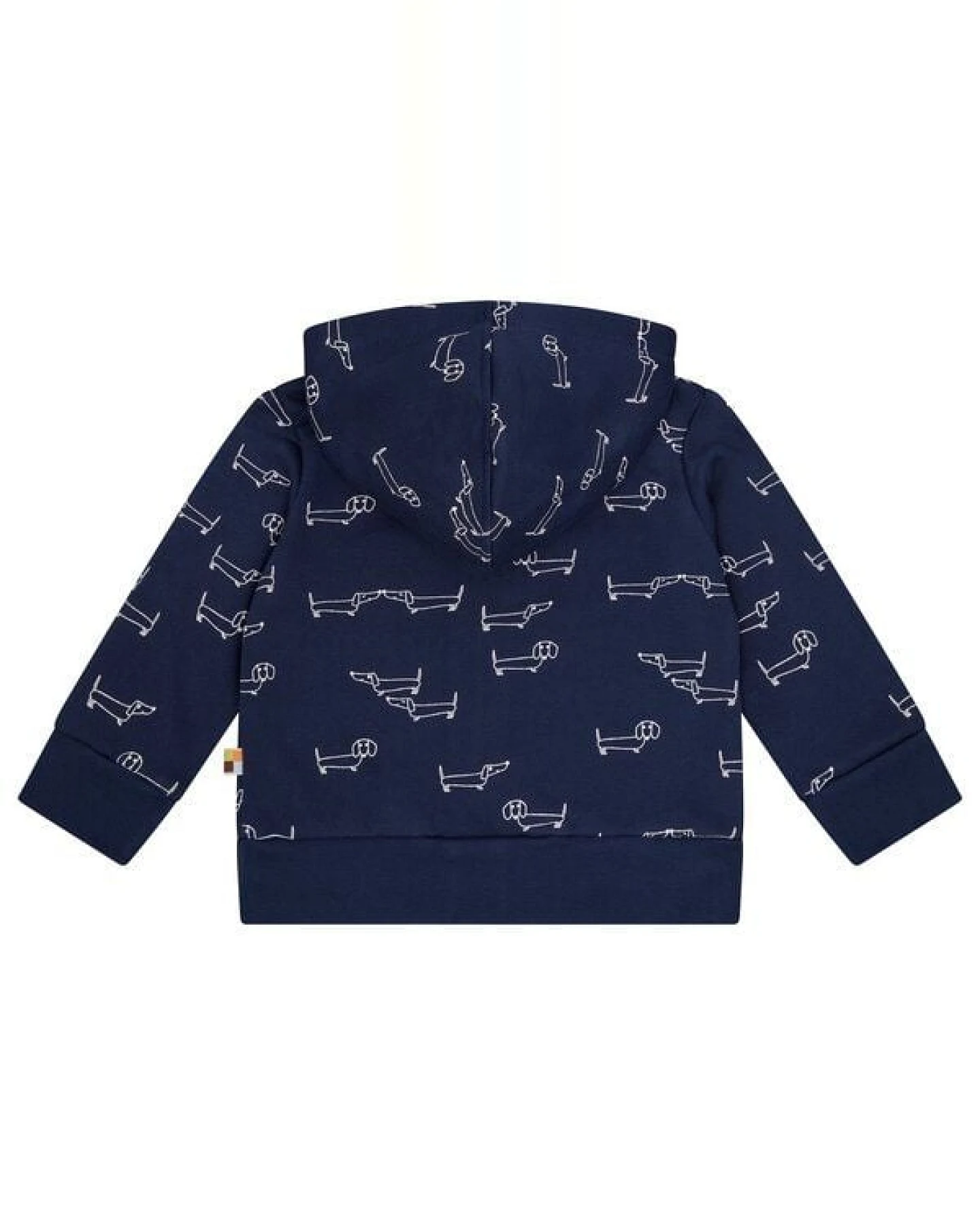 loud + proud Babys & Kinder Sweatjacke mit Kapuze, GOTS-zertifiziert – Ansicht 2