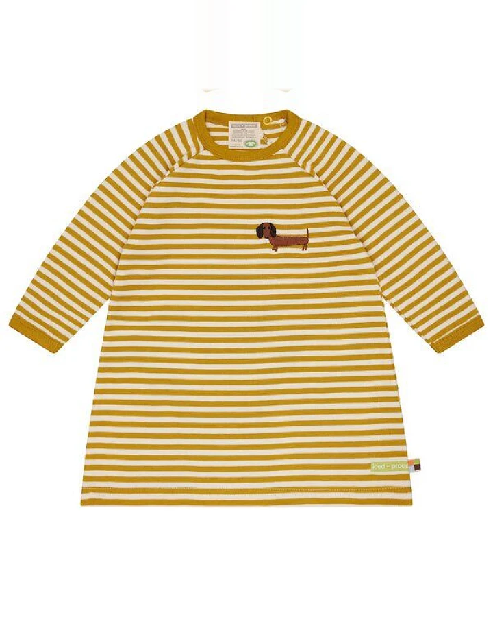loud + proud Babys & Kinder Weiches Sweatkleid, GOTS-zertifiziert