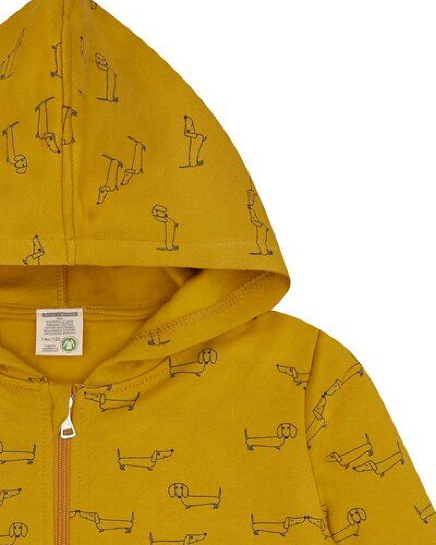 loud + proud Kinder Sweatjacke mit Kapuze, GOTS-zertifiziert – Ansicht 3