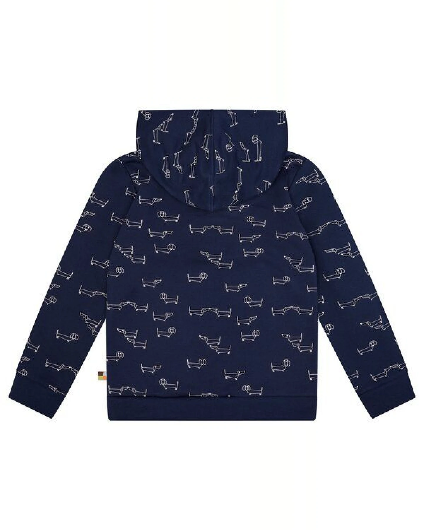 loud + proud Kinder Sweatjacke mit Kapuze, GOTS-zertifiziert – Ansicht 2