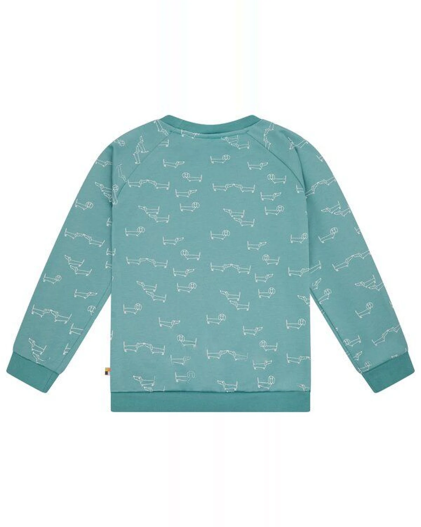 loud + proud Kinder Sweatshirt mit Alloverdruck, GOTS-zertifiziert – Ansicht 2