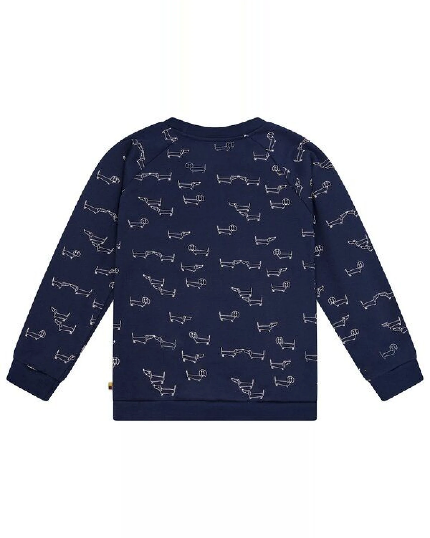loud + proud Kinder Sweatshirt mit Alloverdruck, GOTS-zertifiziert – Ansicht 2