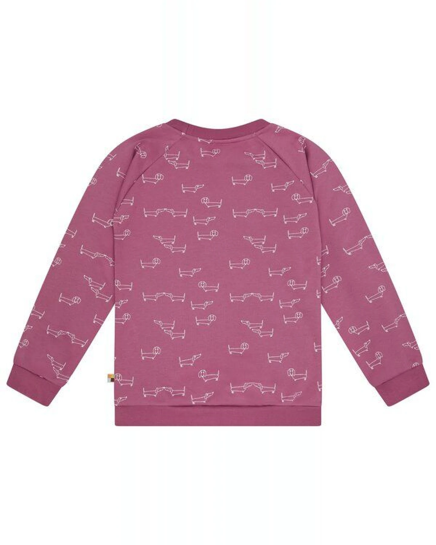 loud + proud Kinder Sweatshirt mit Alloverdruck, GOTS-zertifiziert – Ansicht 2