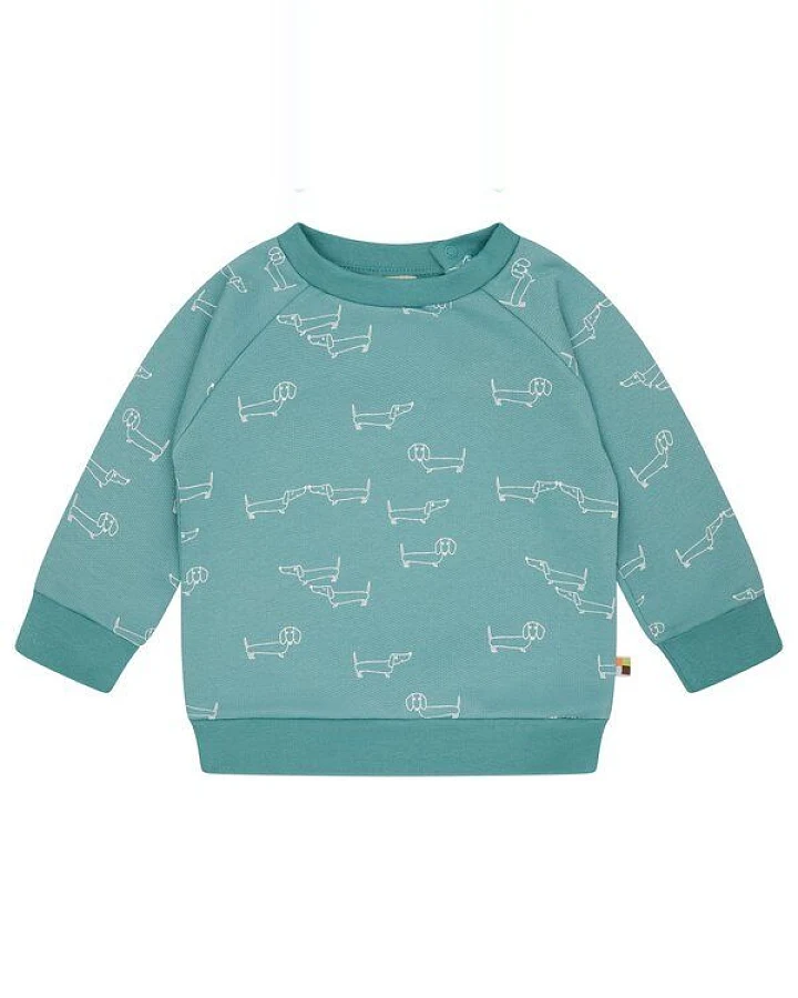 loud + proud Babys & Kinder Sweatshirt mit Alloverdruck, GOTS-zertifiziert