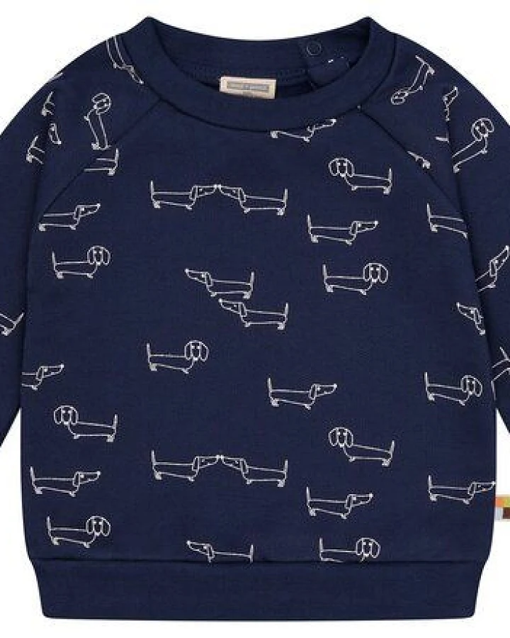 loud + proud Babys & Kinder Sweatshirt mit Alloverdruck, GOTS-zertifiziert