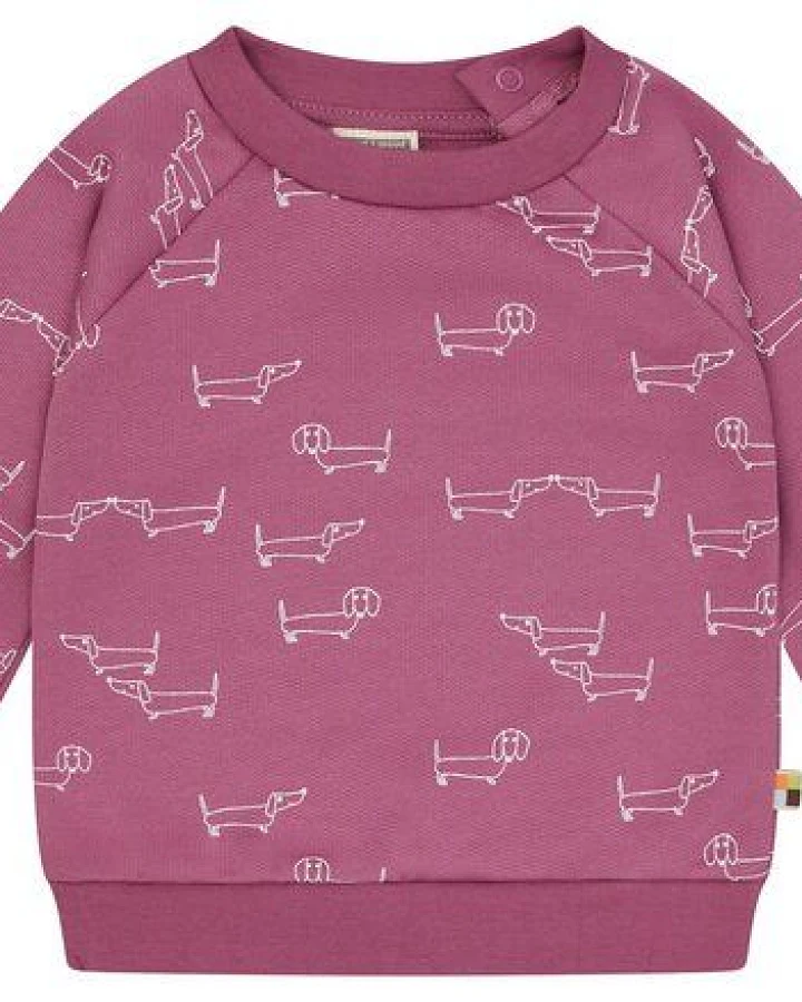 loud + proud Babys & Kinder Sweatshirt mit Alloverdruck, GOTS-zertifiziert
