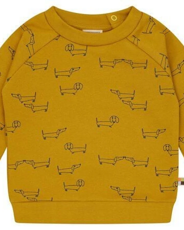 loud + proud Babys & Kinder Sweatshirt mit Alloverdruck, GOTS-zertifiziert