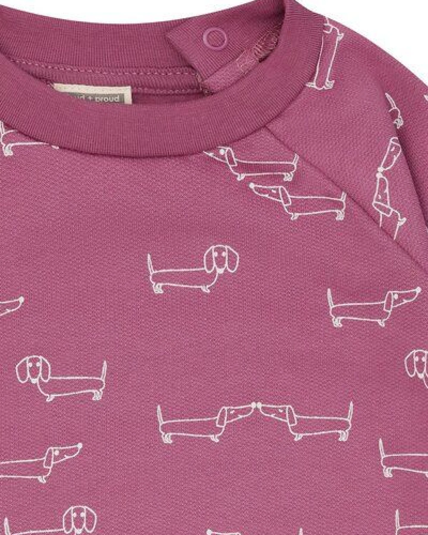loud + proud Babys & Kinder Sweatshirt mit Alloverdruck, GOTS-zertifiziert – Ansicht 3