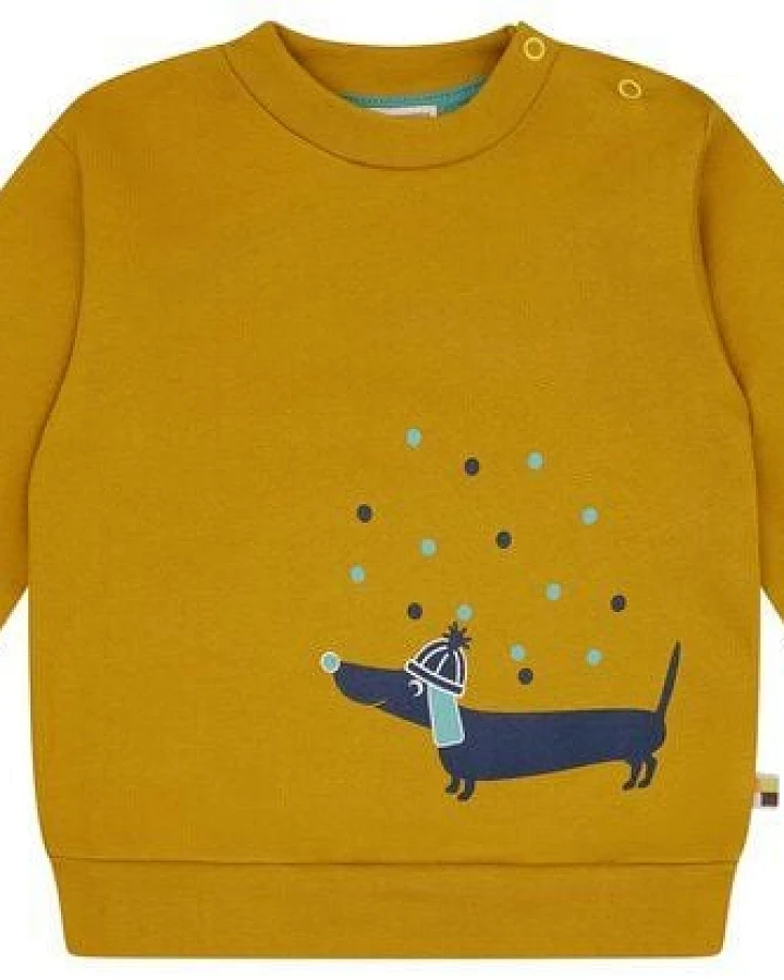 loud + proud Babys & Kinder Sweatshirt mit Druckmotiv, GOTS-zertifiziert