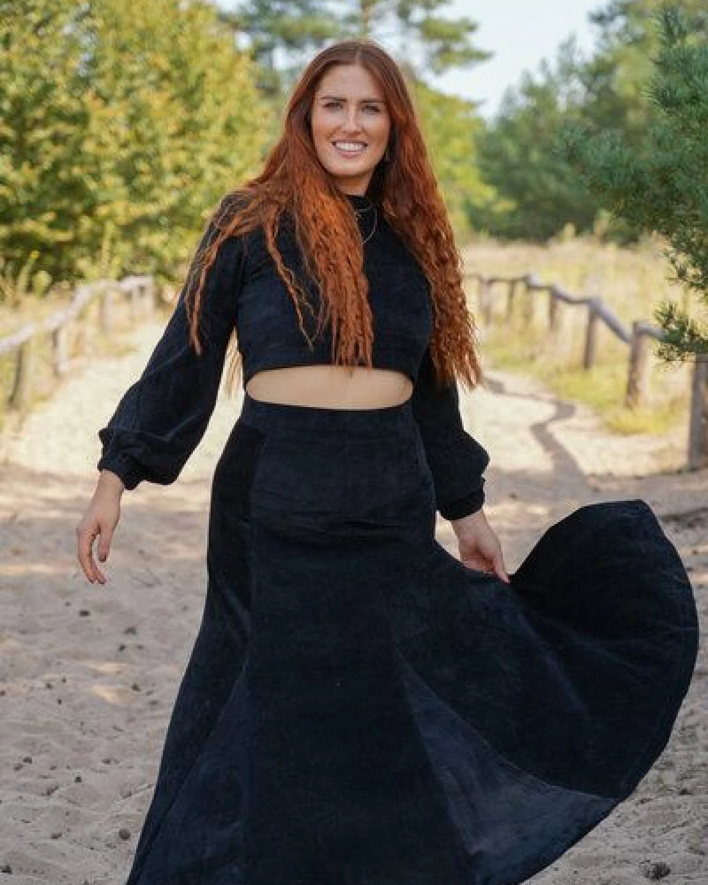 Vivien Joy Langer Cordrock mit Schwung - Marleen Rock – Ansicht 4