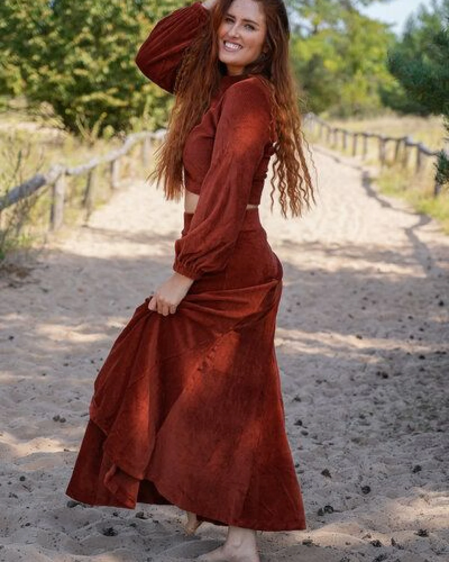 Vivien Joy Langer Cordrock mit Schwung - Marleen Rock – Ansicht 2