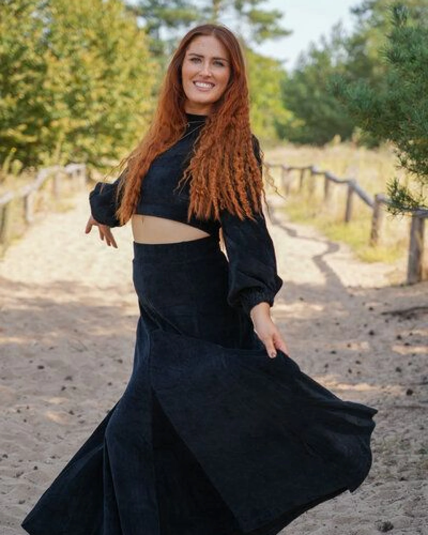 Vivien Joy Langer Cordrock mit Schwung - Marleen Rock – Ansicht 2